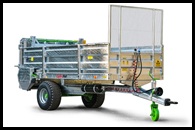 Rozmetadlo chlévské mrvy pro menší farmy