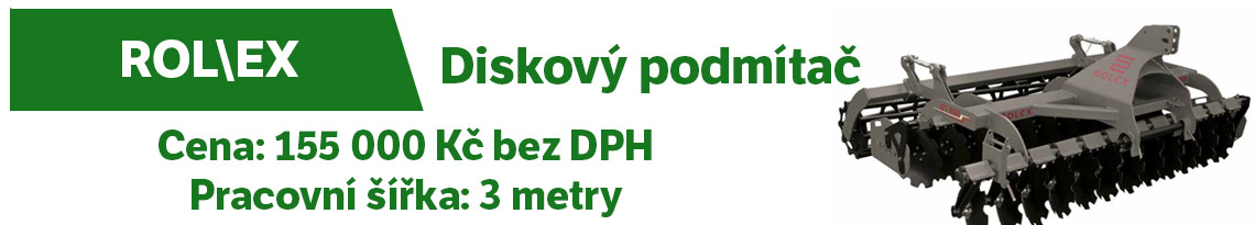 Diskový podmítač 3m za cenu 155 000 Kč 