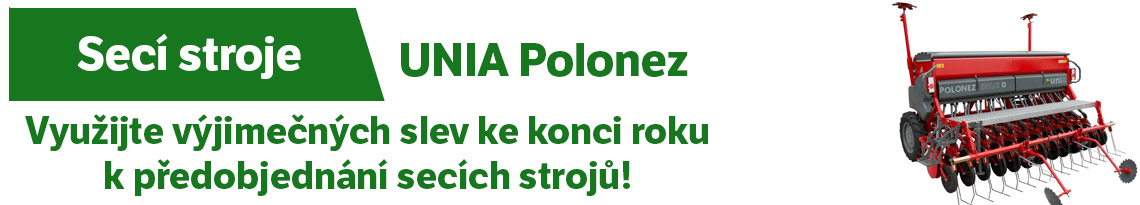 Využijte výjimečných slev ke konci roku k předobjednání secích strojů