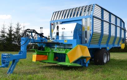 Sběrací vůz s čelním bubnovým sečením ZAMET T635
