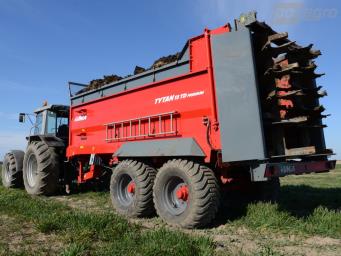 Rozmetadlo chlévské mrvy UNIA TYTAN 13 TD PREMIUM | 11 000 l
