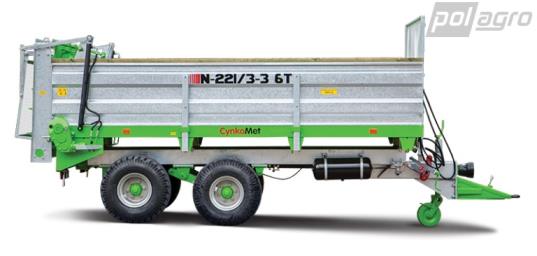 Traktorové rozmetadlo CYNKOMET N-221/3-3 CS line | 6000 Kg